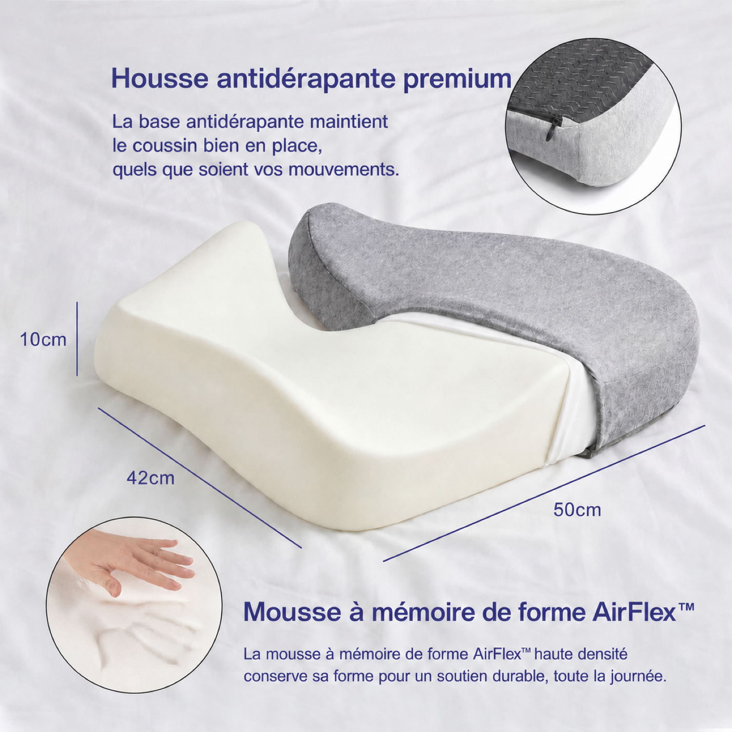Avis clients sur le coussin orthopédique Lynelia
