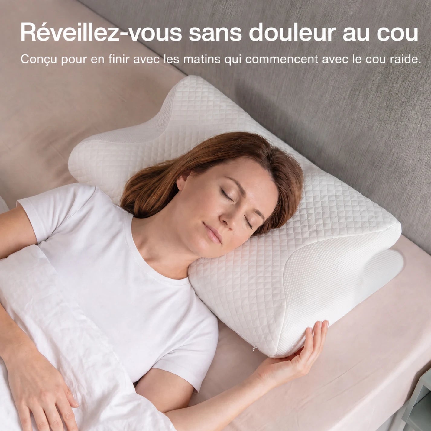 Femme dormant sur l’oreiller cervical Lynelia